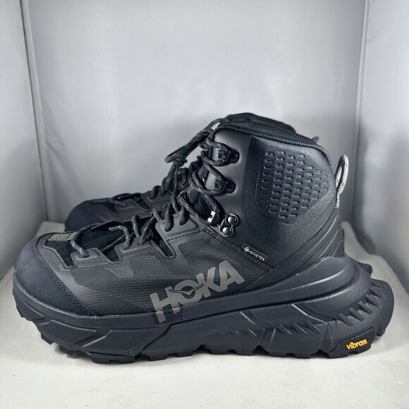 NEW Hoka One One Tennine GTX Waterproof Hiking Boots Black Sz 8 1113510-BDGGR main image 4